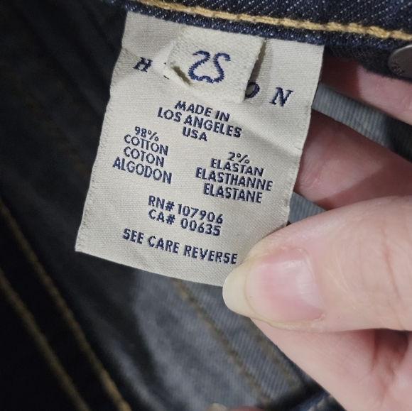 Hudson ✦ Beth Baby Bootcut Jeans ✦ Size 25 Majesty Wash Dark Denim EUC - Picture 9 of 16